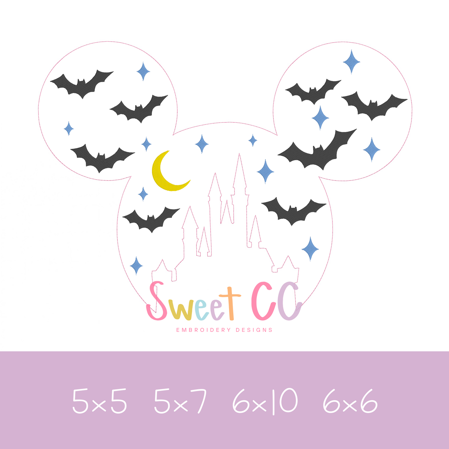 Mouse Spooky Castle Bean Stitch
