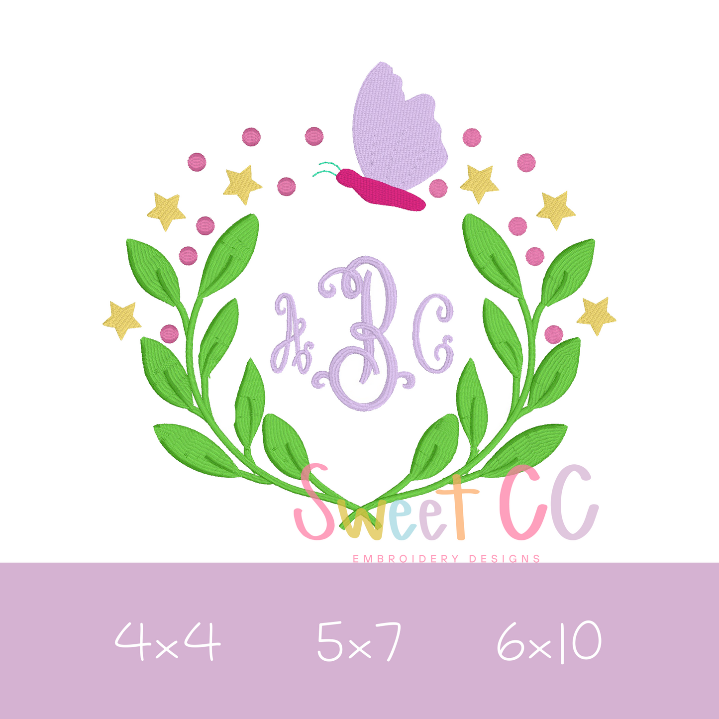 Butterfly Monogram Frame