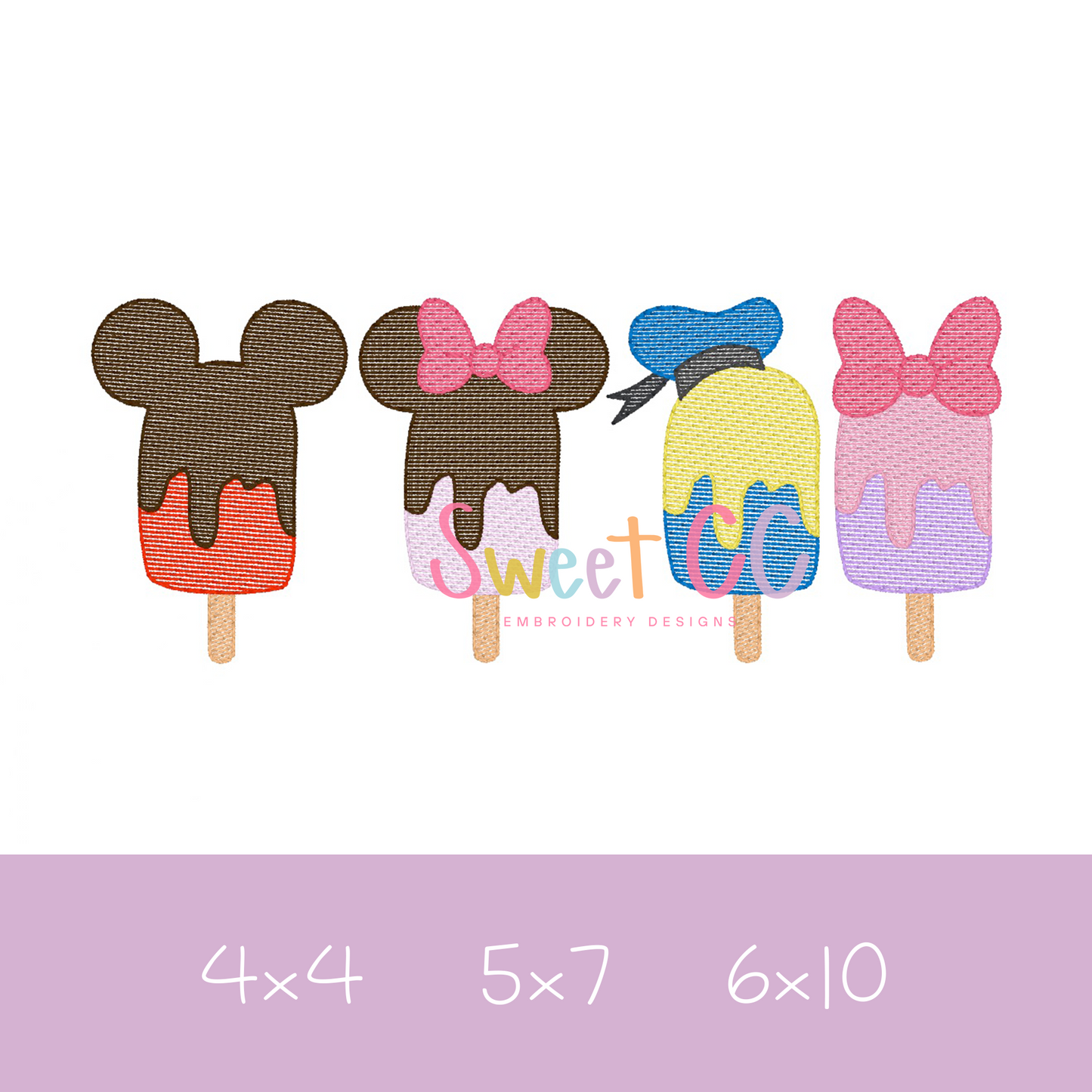 Mouse and Friends Popsicle Sketch Set