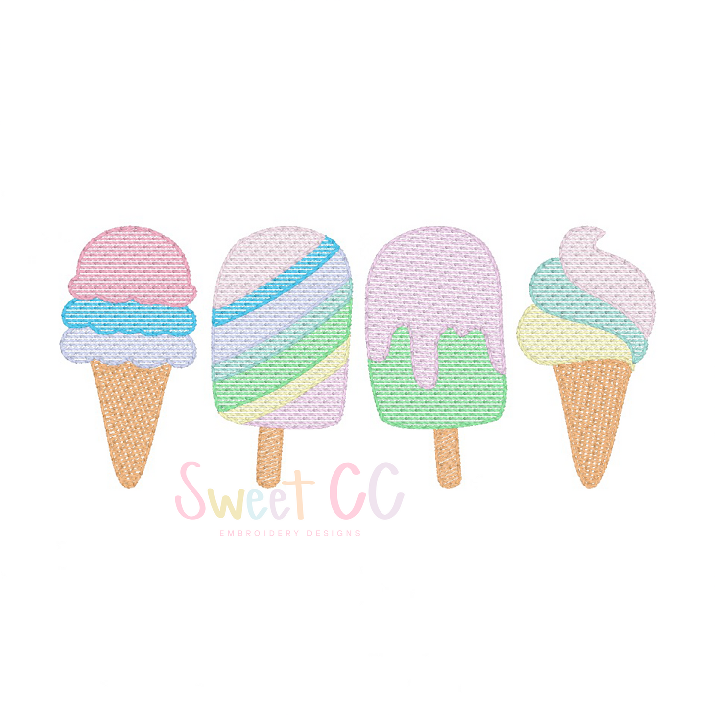 Ice Cream Set Sketch