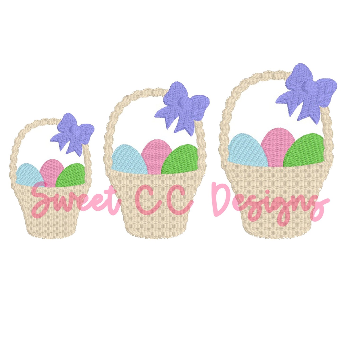 Easter Basket with Bow Mini