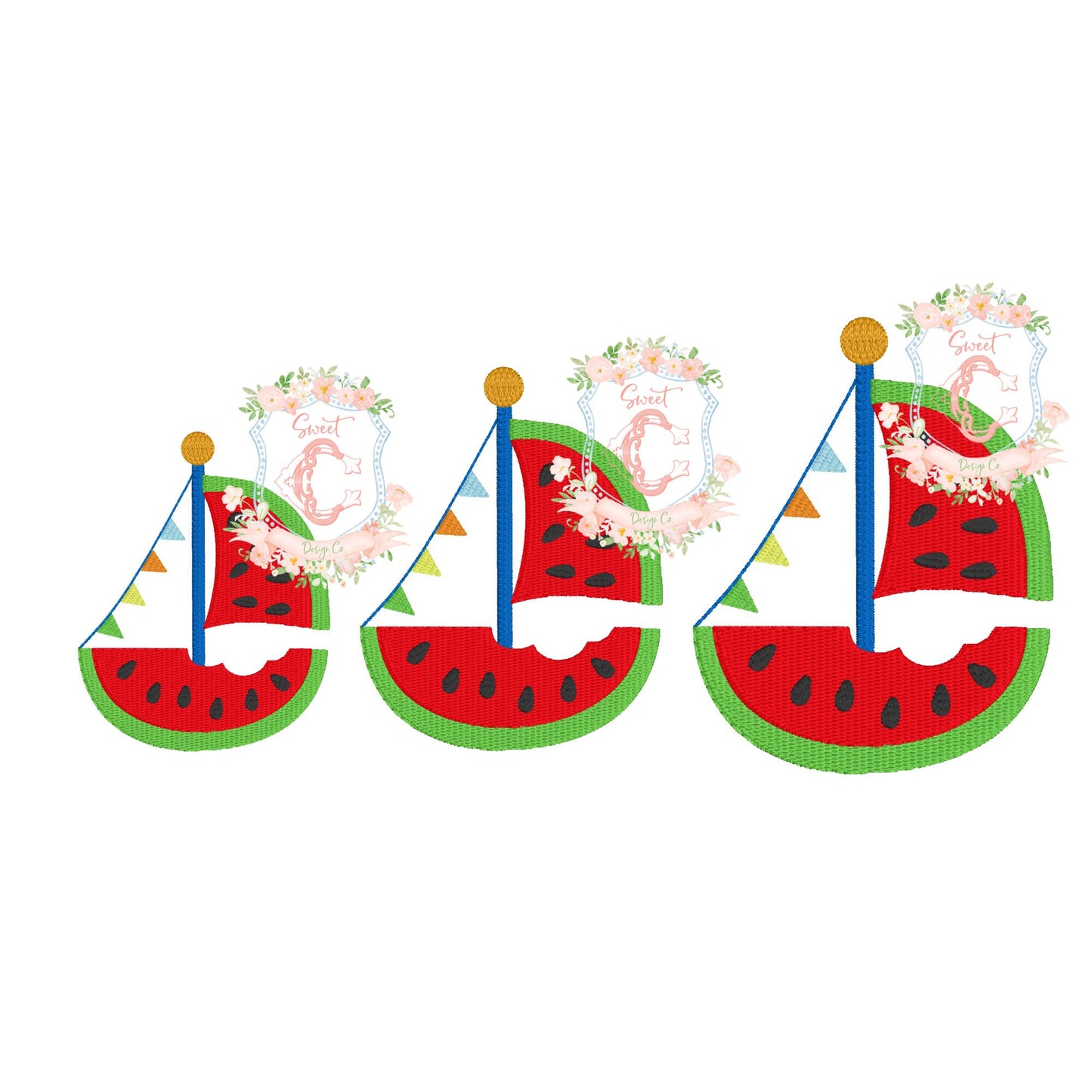Watermelon Sailboat Mini