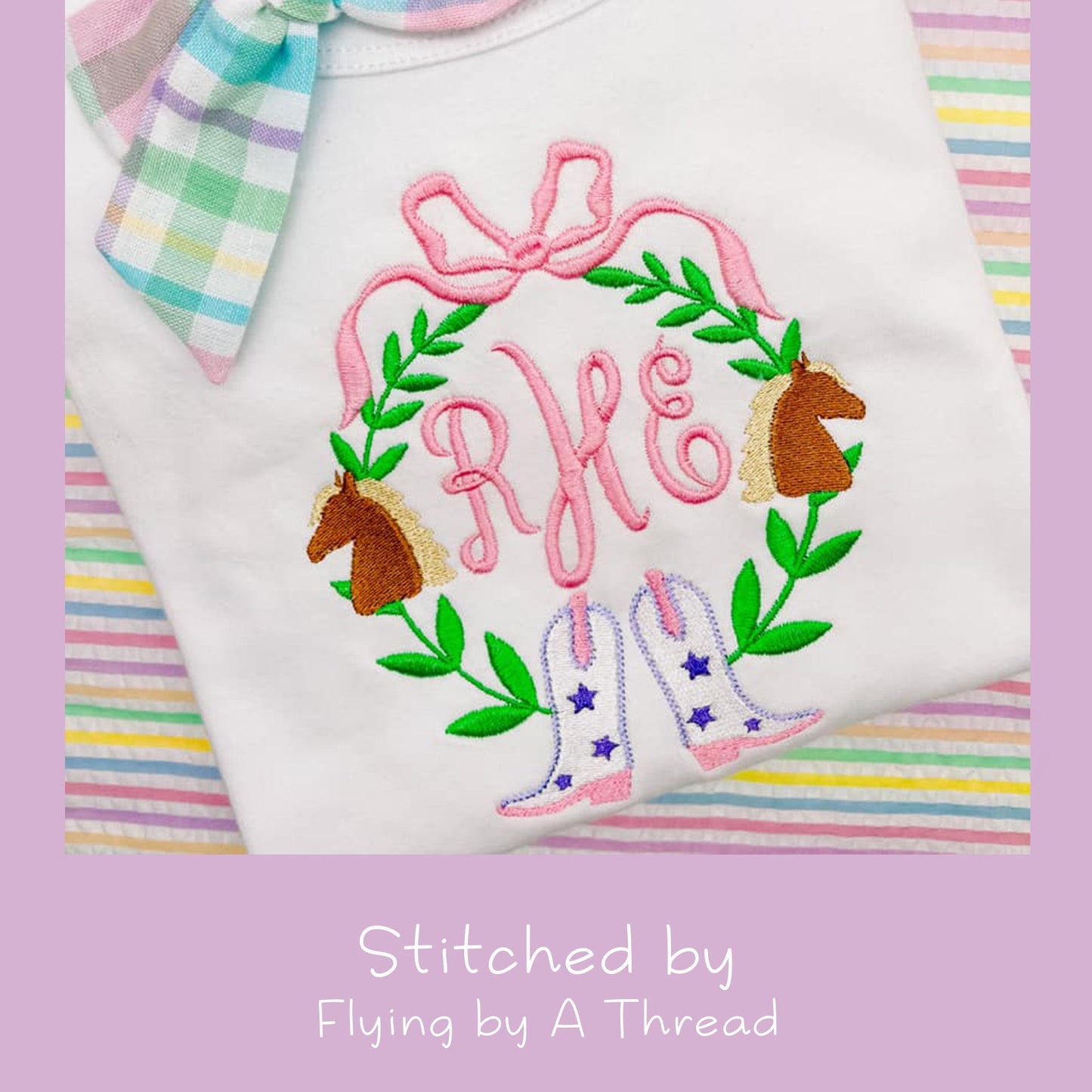 Cowgirl Monogram Frame