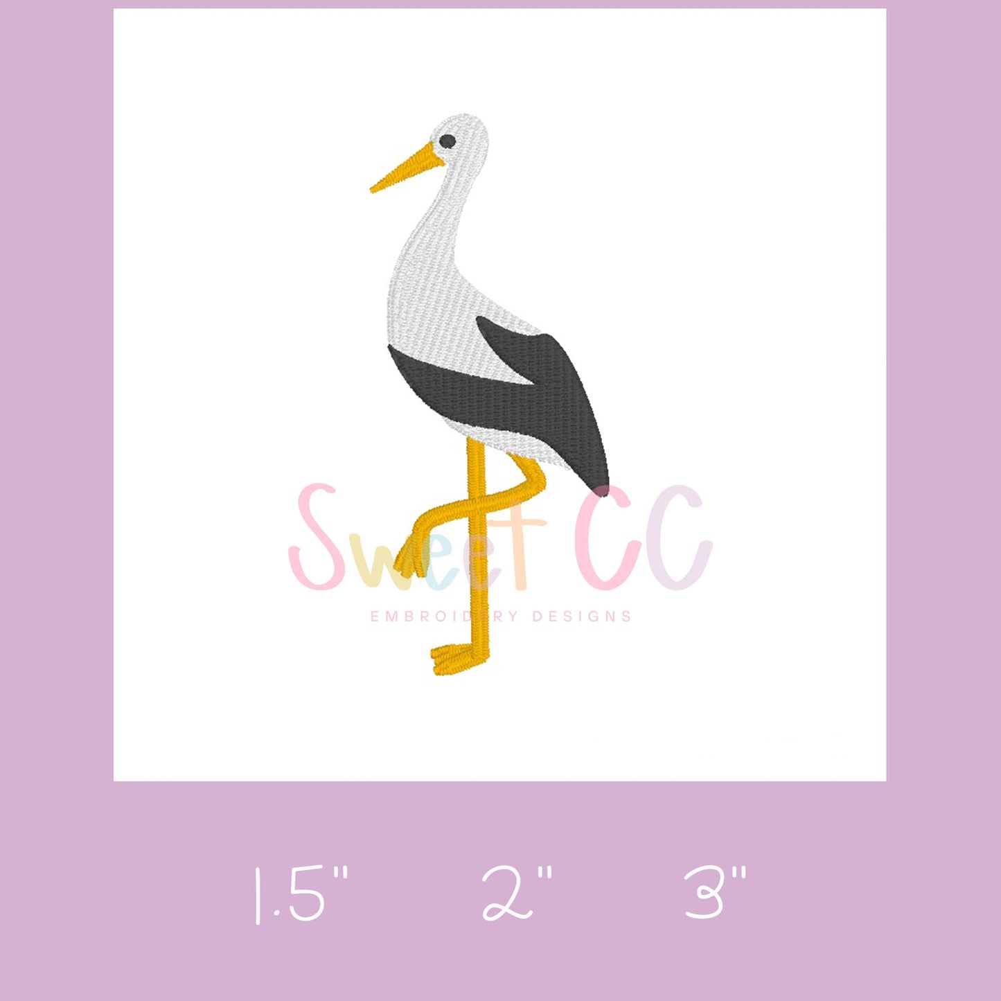 Stork Fill Stitch