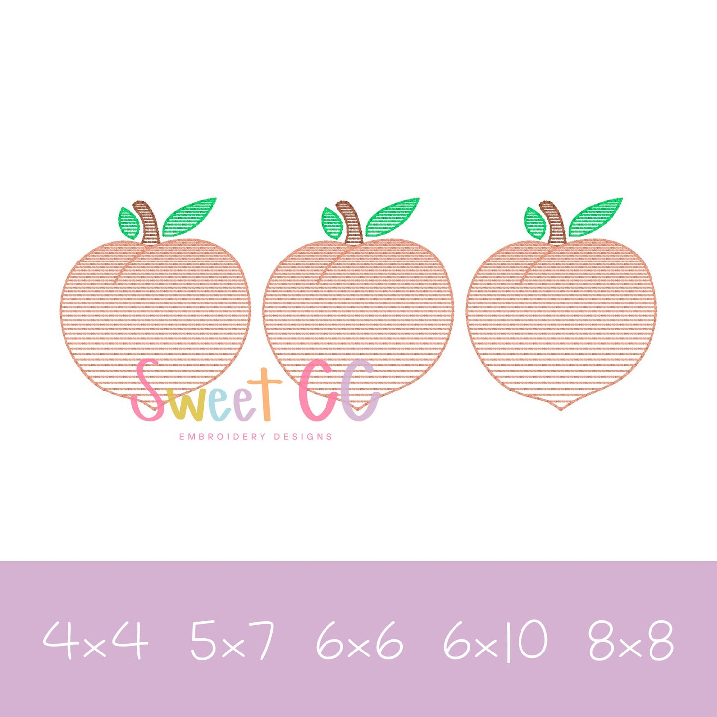 Gradient Peach Sketch Trio