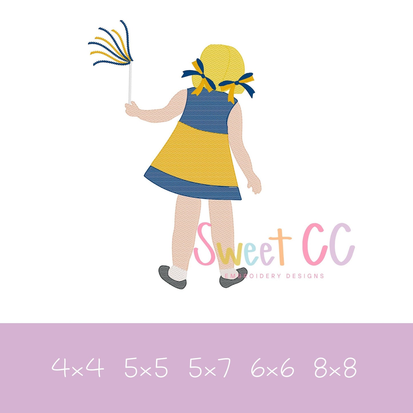 Cheerleader Sketch Stitch Machine Embroidery Design 4x4 5x5 5x7 6x6 8x8 Boy girl cheer football fall sports