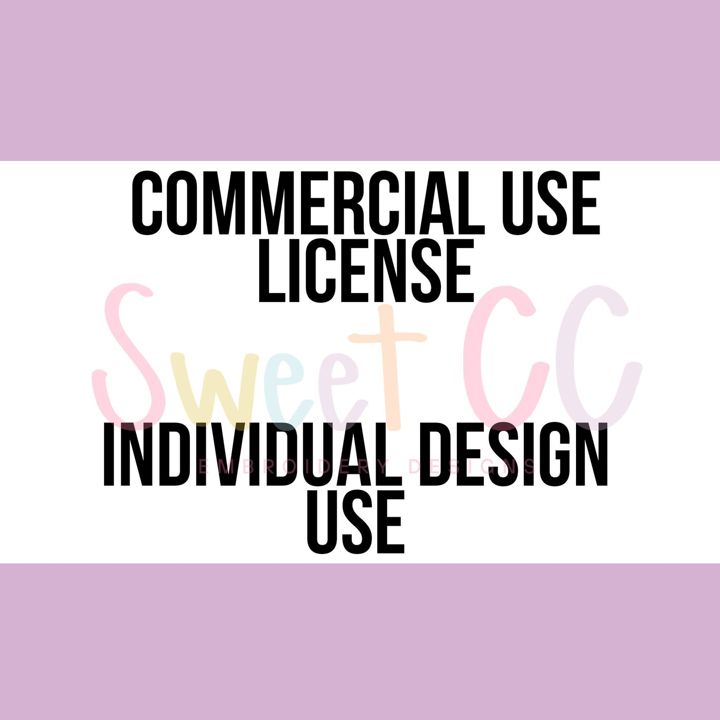 Commercial License Use for 50+ uses of Individual Design
