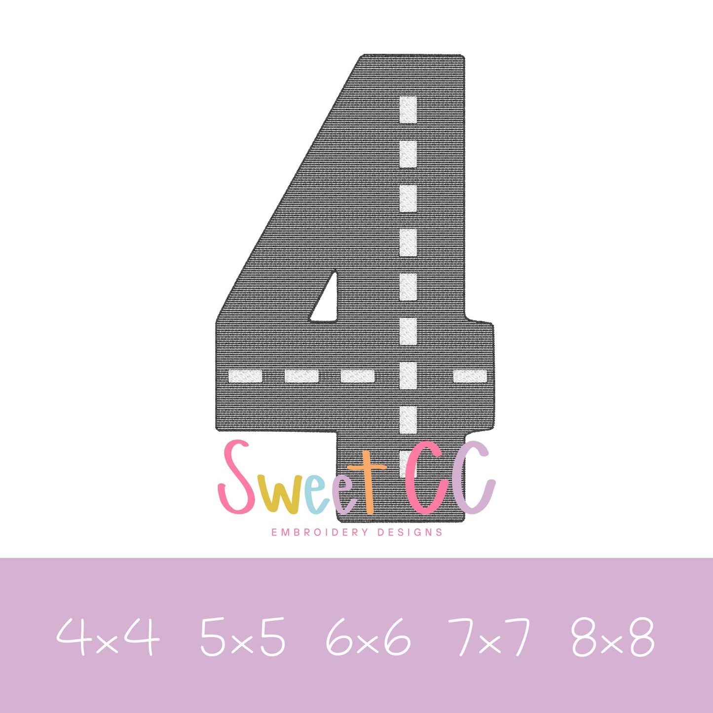 Race Track Numbers 0-9 Bundle Sketch Stitch Embroidery Design 4x4, 5x5, 6x6, 7x7, 8x8 cars racing go cart 1, 2, 3, 4, 5, 6, 7, 8, 9