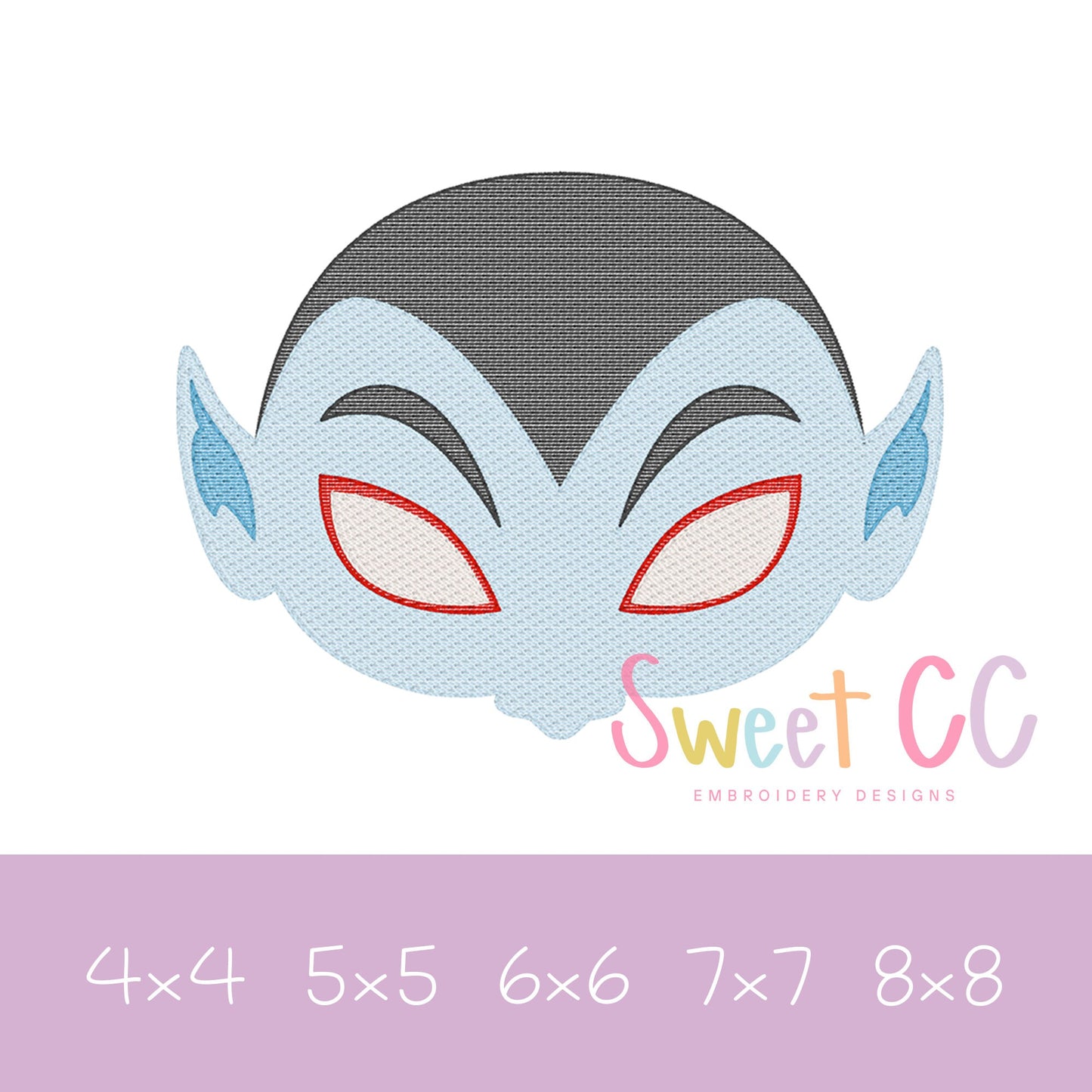 Monster Mask Bundle Sketch Stitch Machine Embroidery Design 4x4 5x5 6x6 7X7 8x8 halloween cat vampire pumpkin