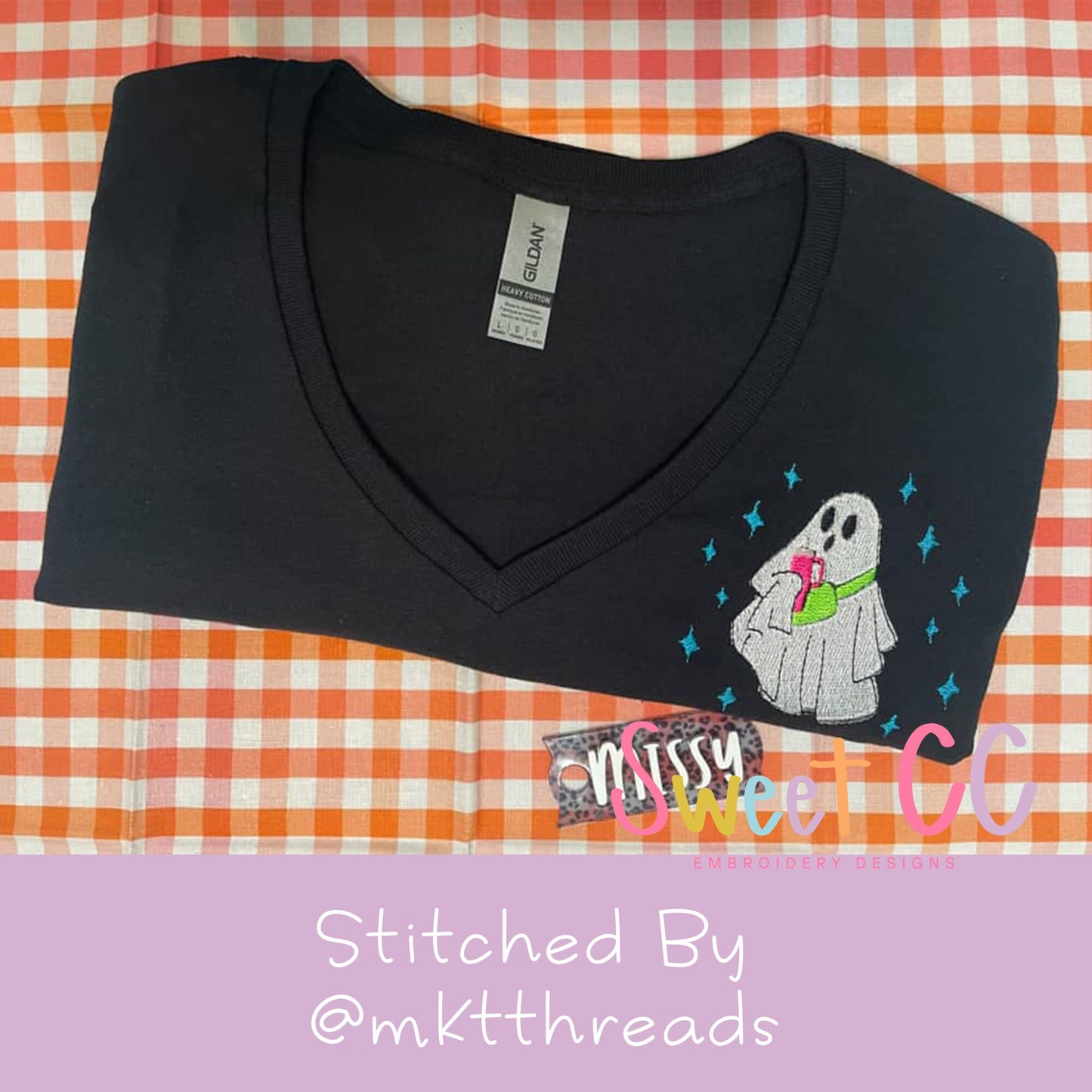Basic Ghost Fill Stitch Embroidery Design 4x4, 5x5, 6x6, 7x7, 8x8 Halloween