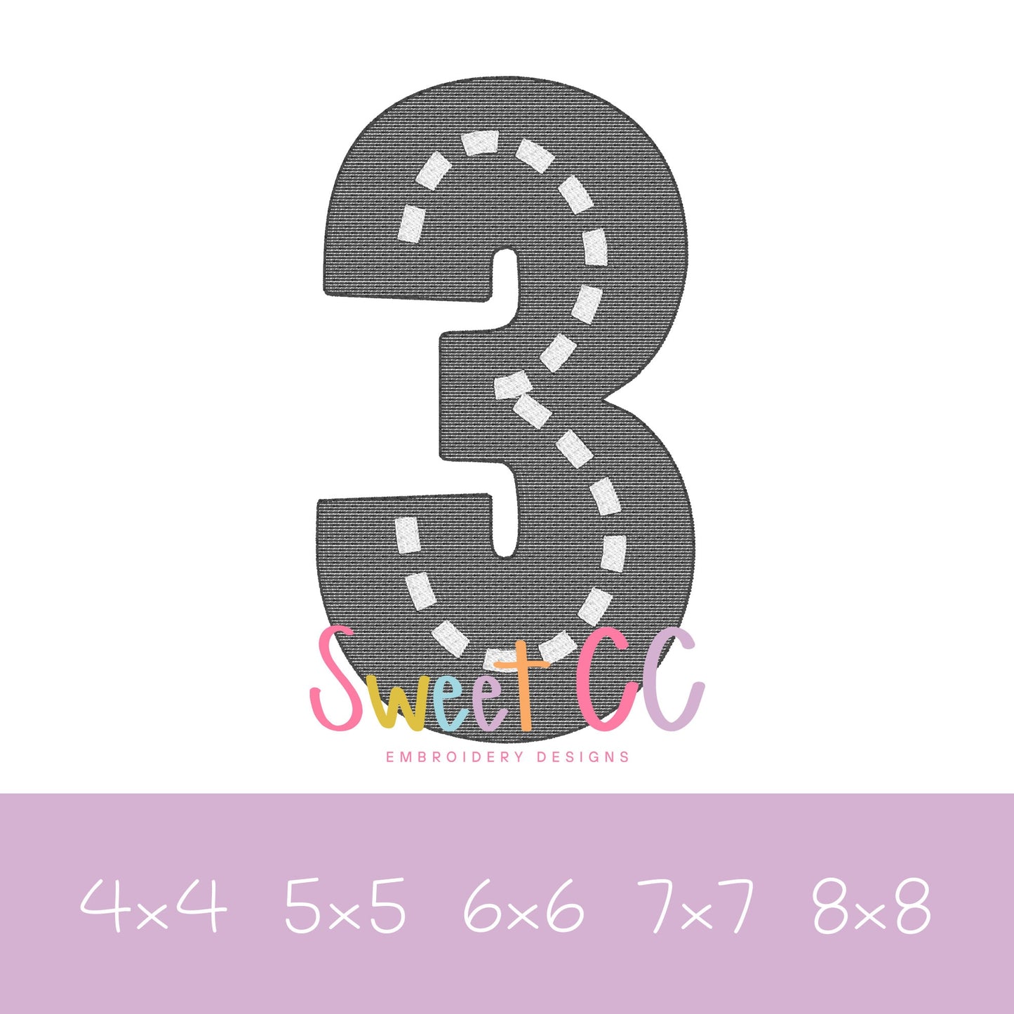 Race Track Numbers 0-9 Bundle Sketch Stitch Embroidery Design 4x4, 5x5, 6x6, 7x7, 8x8 cars racing go cart 1, 2, 3, 4, 5, 6, 7, 8, 9