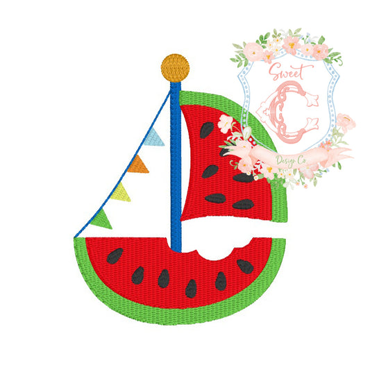 Watermelon Sailboat