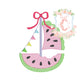 Watermelon Scallop Sailboat Sketch