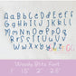 Woody Blitz Stitch Font with BX Machine Embroidery 1inch 1.5inch 2 inch 2.5inch