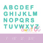 Bubble Blitz Stitch Font with BX Machine Embroidery 1inch 1.5inch 2 inch 2.5inch