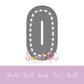 Race Track Number 0 Sketch Stitch Embroidery Design 4x4, 5x5, 6x6, 7x7, 8x8 cars racing go cart