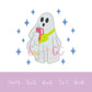 Basic Ghost Fill Stitch Embroidery Design 4x4, 5x5, 6x6, 7x7, 8x8 Halloween